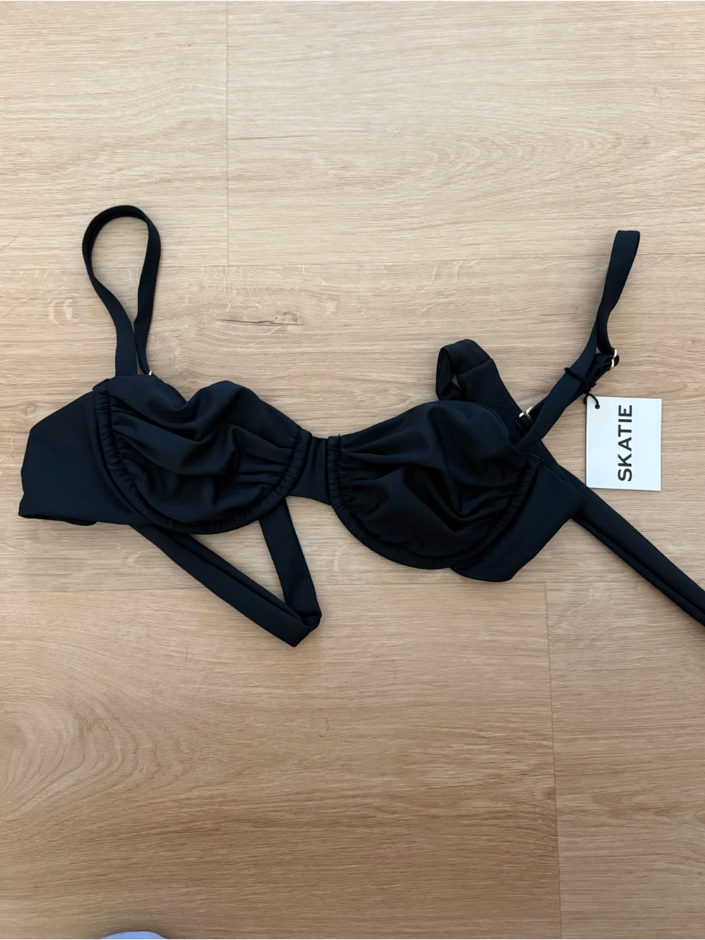 Skatie Black Underwire Bikini Top